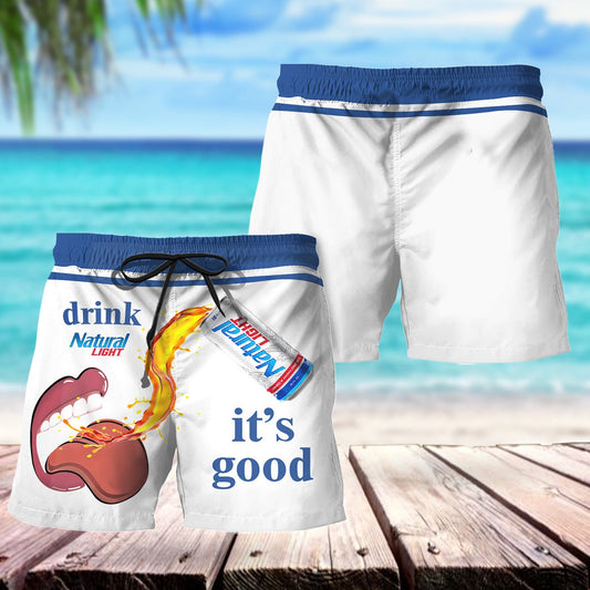 Drink Natural Light Swim Trunks - Flexiquor.com