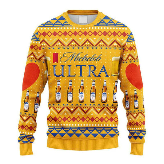 Novelty Michelob ULTRA Christmas Ugly Sweater