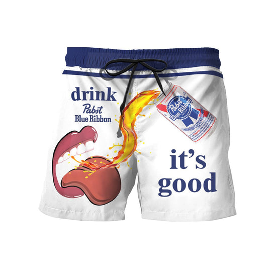 Drink Pabst Blue Ribbon Swim Trunks - Flexiquor.com