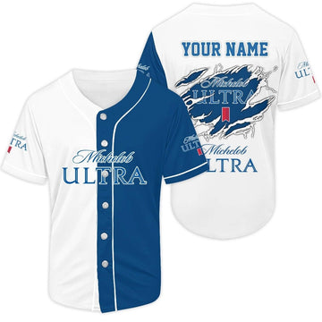 Personalized Basic Michelob Ultra Baseball Jersey - Flexiquor.com