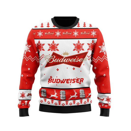 Personalized Budweiser Beer Ugly Sweater