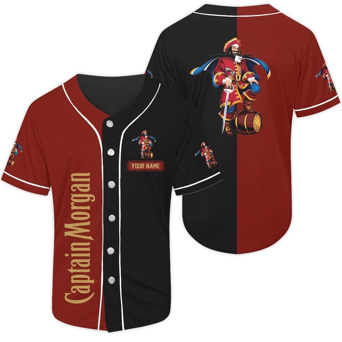 Personalized Captain Morgan Baseball Jersey - Flexiquor.com