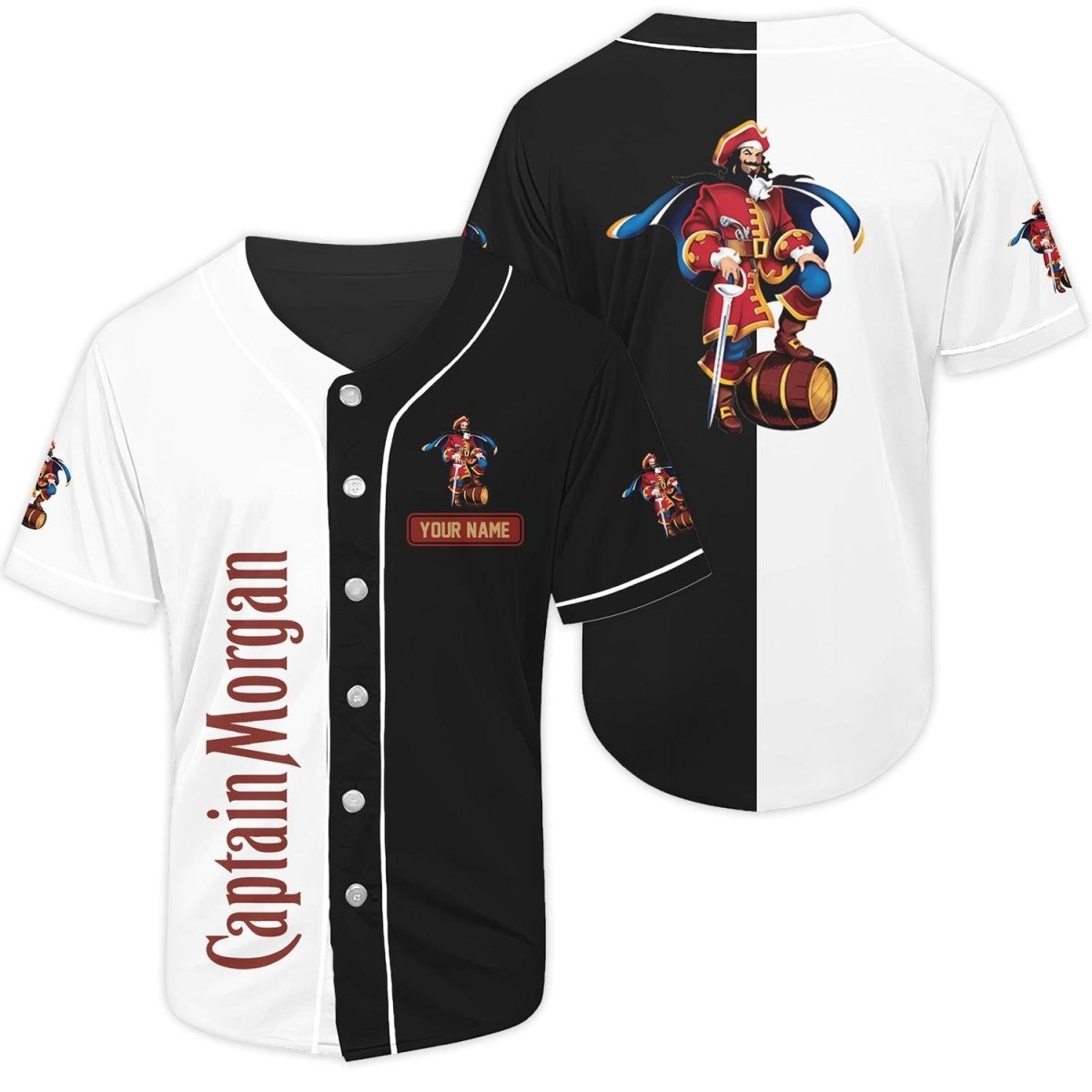 Personalized Captain Morgan Baseball Jersey - Flexiquor.com