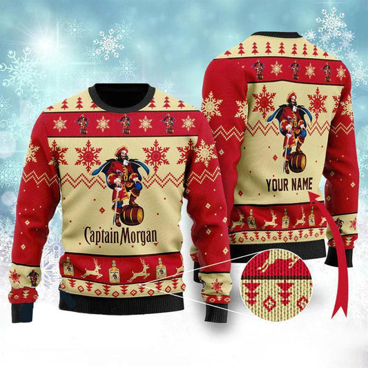 Personalized Captain Morgan Christmas Sweater