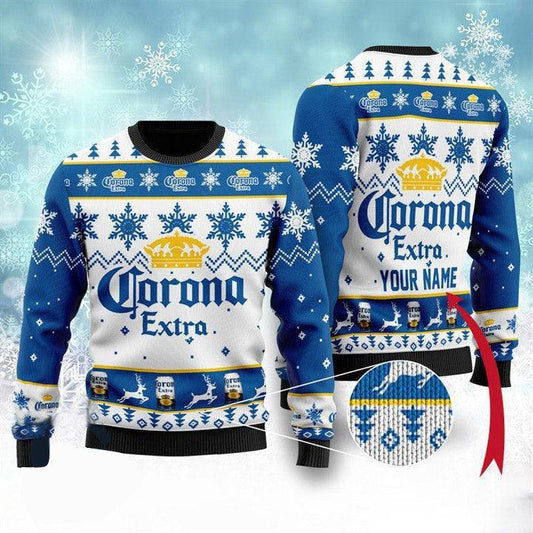 Personalized Corona Beer Christmas Sweater