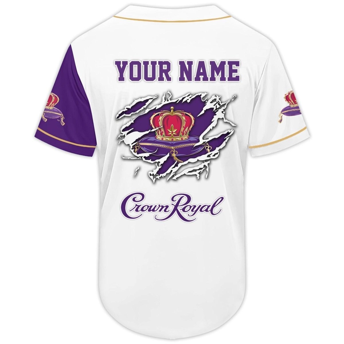 Personalized Crown Royal Whiskey Baseball Jersey - Flexiquor.com