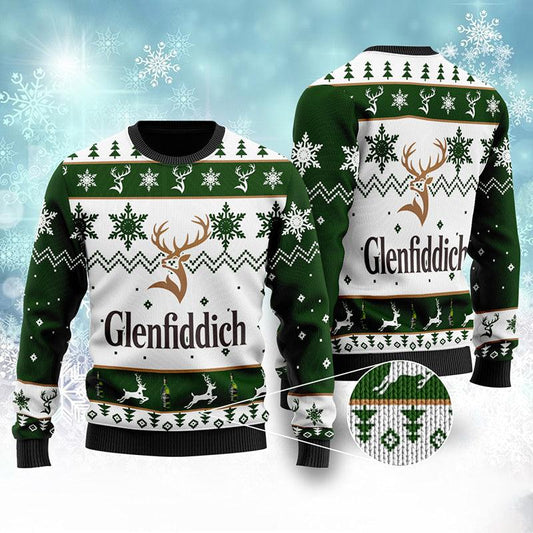 Personalized Glenfiddich Whisky Christmas Sweater