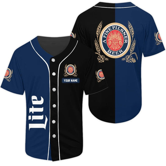 Personalized Miller Lite Baseball Jersey - Flexiquor.com