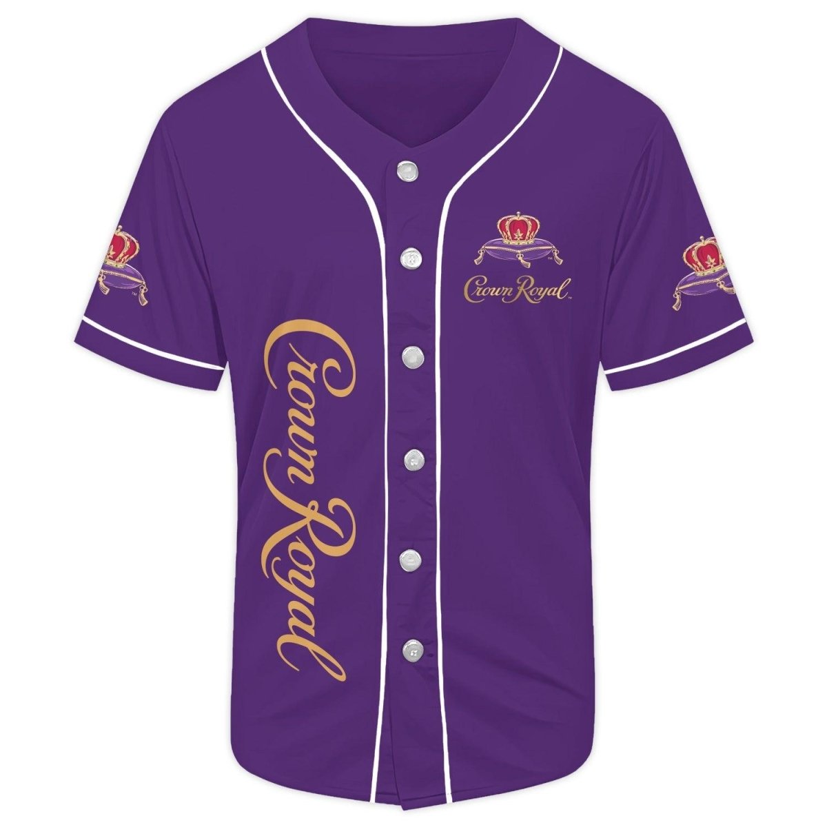 Purple Crown Royal Baseball Jersey - Flexiquor.com