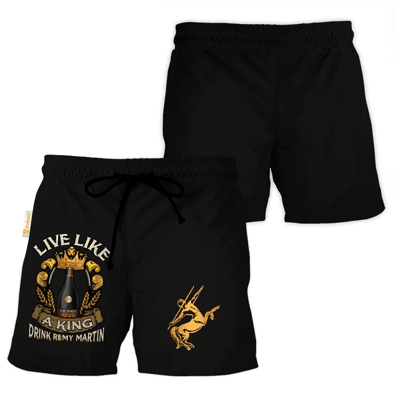 Remy Martin Black Basic Swim Trunks - Flexiquor.com