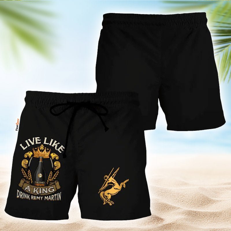 Remy Martin Black Basic Swim Trunks - Flexiquor.com