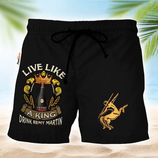 Remy Martin Black Basic Swim Trunks - Flexiquor.com