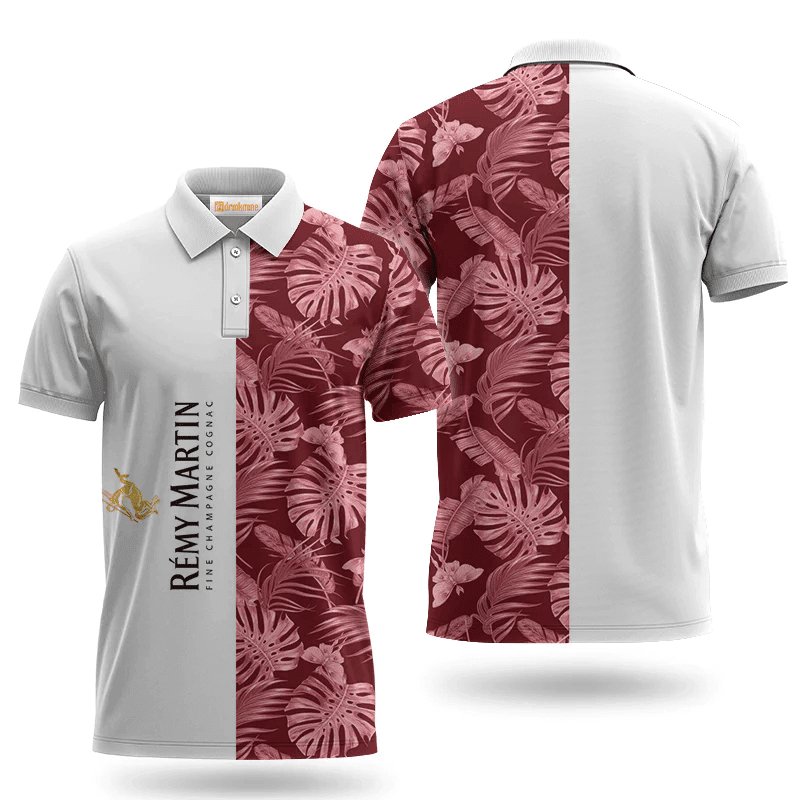 Remy Martin Swiss Cheese Leaf Polo Shirt - Flexiquor.com