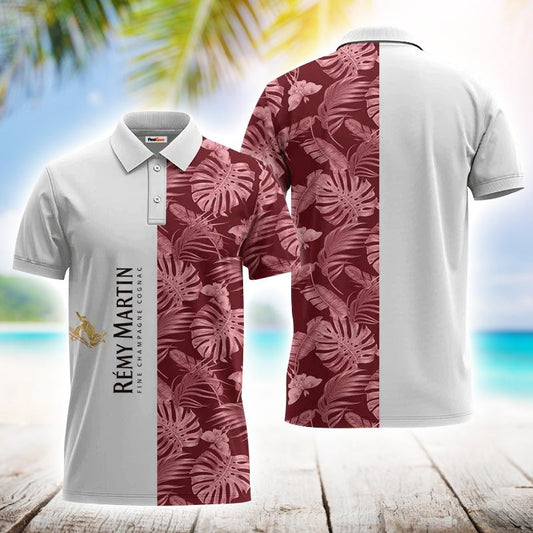 Remy Martin Swiss Cheese Leaf Polo Shirt - Flexiquor.com