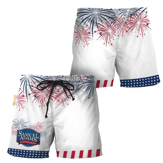 Samuel Adams American Independence Day Swim Trunks - Flexiquor.com