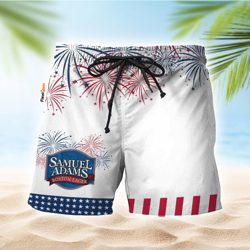 Samuel Adams American Independence Day Swim Trunks - Flexiquor.com
