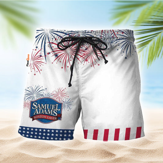 Samuel Adams American Independence Day Swim Trunks - Flexiquor.com