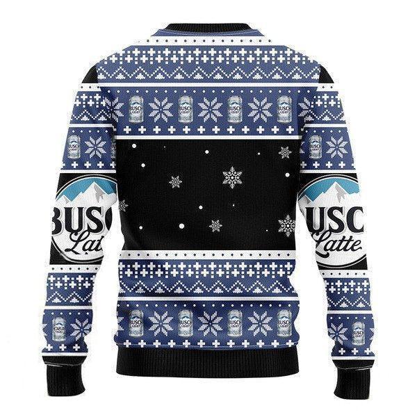 Snowflakes Busch Latte Christmas Ugly Sweater