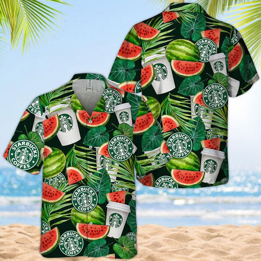 Starbuck Watermelon Hawaiian Shirt