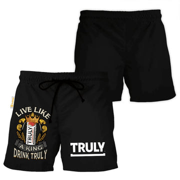 Truly Hard Seltzer Black Basic Swim Trunks - Flexiquor.com