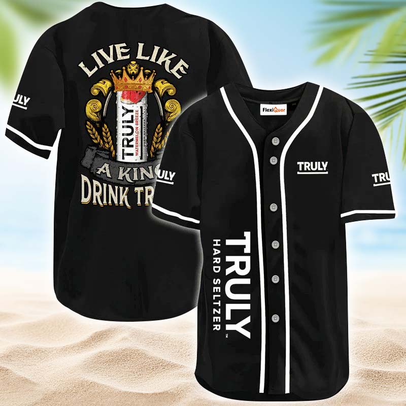 Truly Hard Seltzer Live Like A King Baseball Jersey - Flexiquor.com
