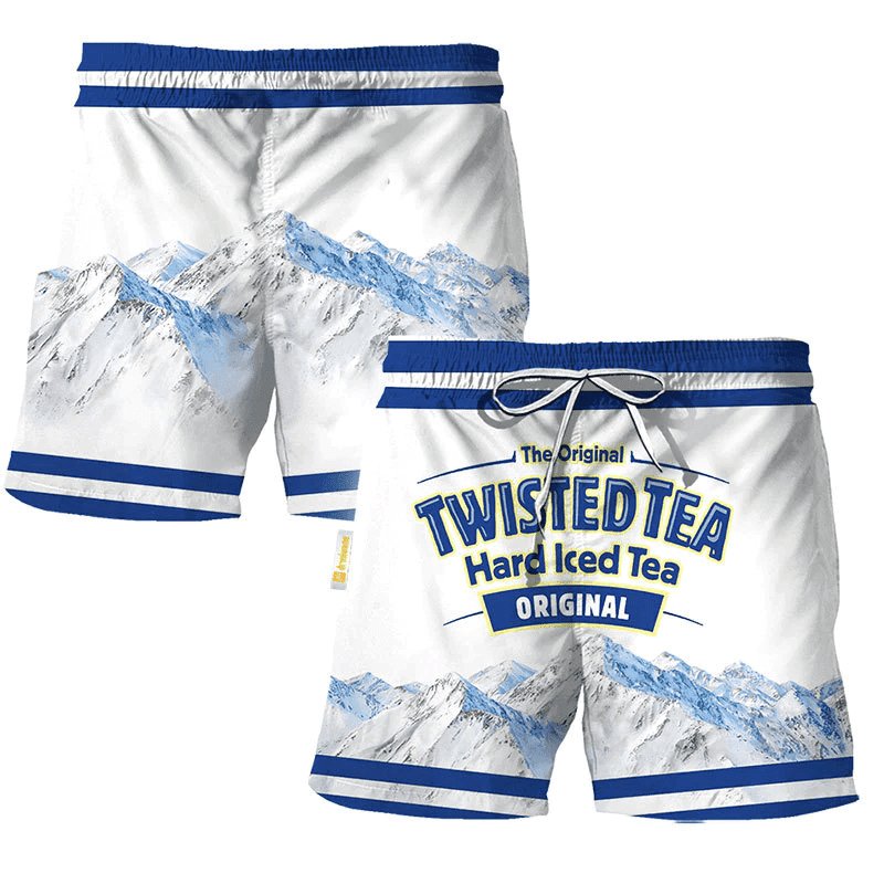 Twisted Tea Mountain Swim Trunks - Flexiquor.com