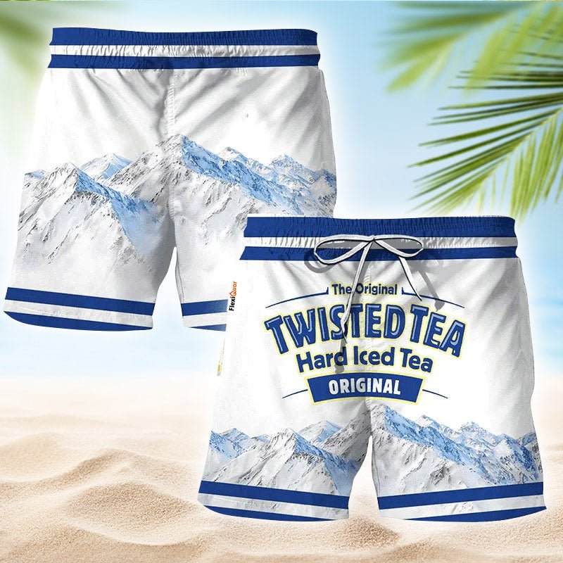 Twisted Tea Mountain Swim Trunks - Flexiquor.com