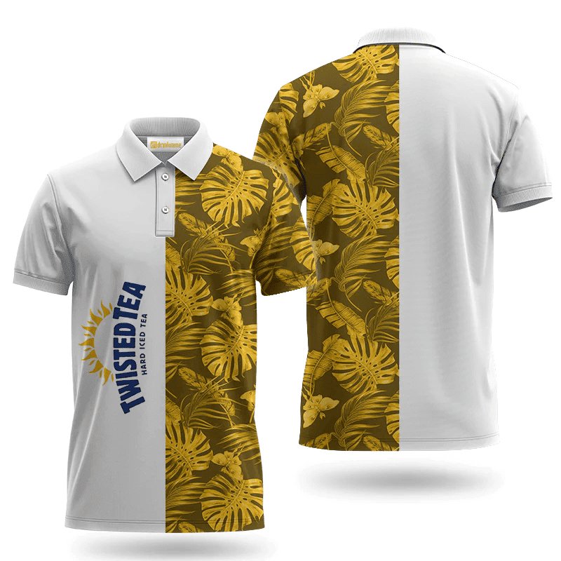 Twisted Tea Swiss Cheese Leaf Polo Shirt - Flexiquor.com