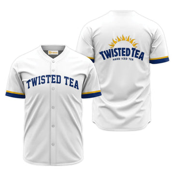 Twisted Tea White Jersey Shirt - Flexiquor.com