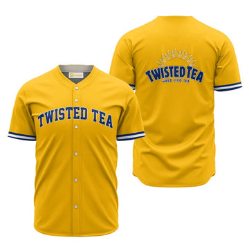 Twisted Tea Yellow Basic Jersey Shirt - Flexiquor.com