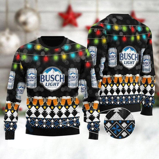 Xmas Busch Light Sweater