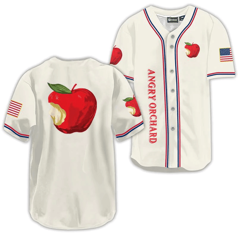 Angry Orchard USA Flag Baseball Jersey