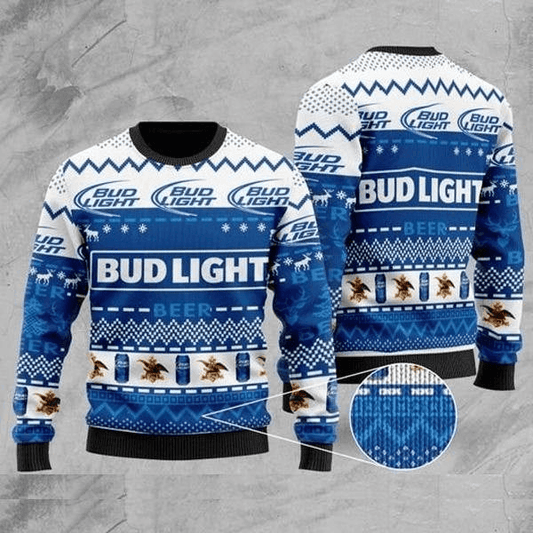 Bud Light Christmas Sweater - Flexiquor.com