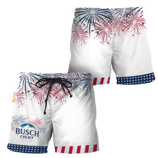 Busch Light American Independence Day Swim Trunks