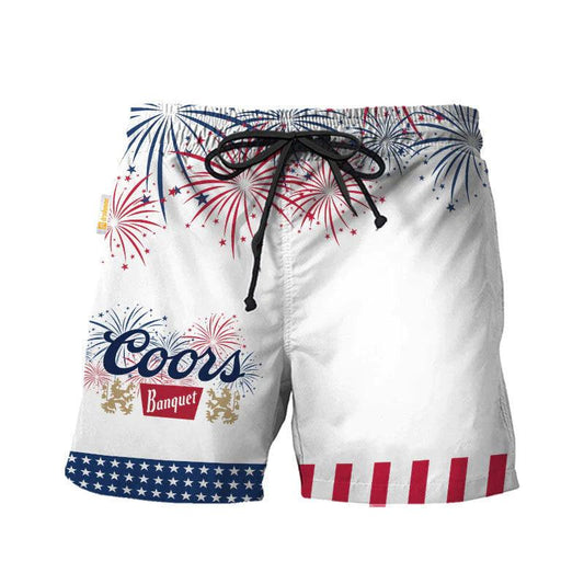 Coors Banquet American Independence Day Swim Trunks 1