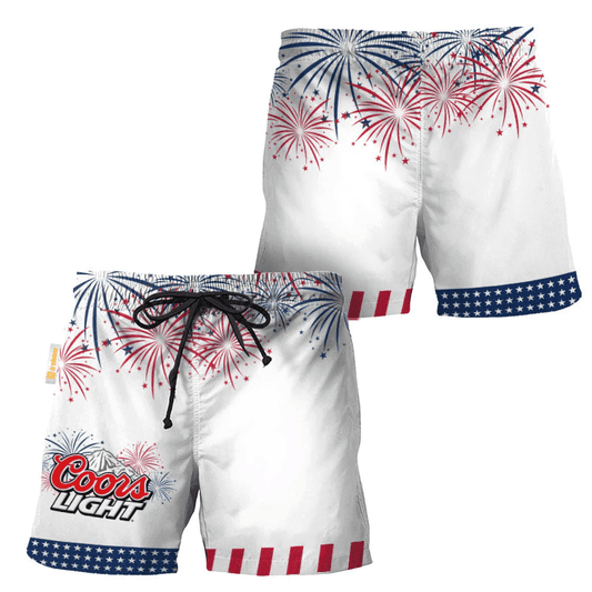 Coors Light American Independence Day Swim Trunks