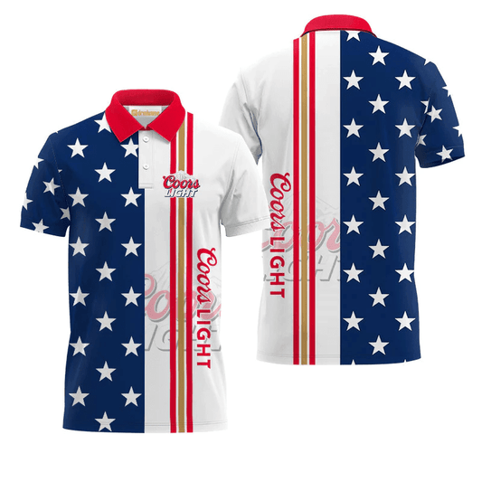 Coors Light Fourth Of July Polo Shirt