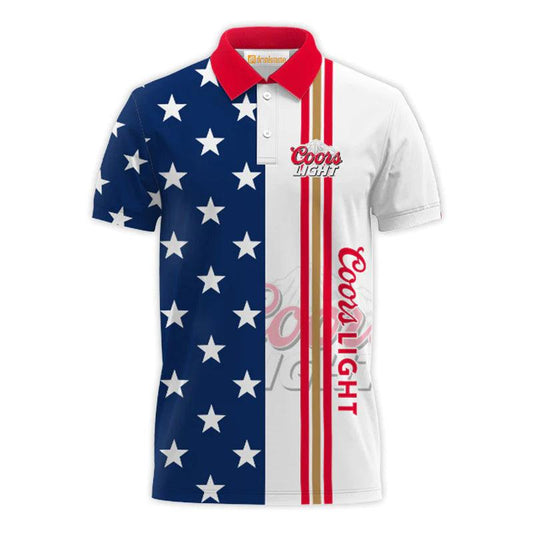 Coors Light Fourth Of July Polo Shirt 1