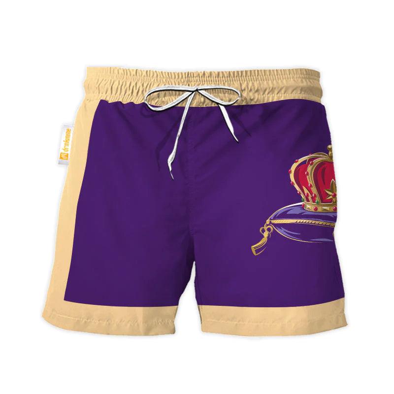 Crown Royal Purple Beige Basic Swim Trunks - Flexiquor.com