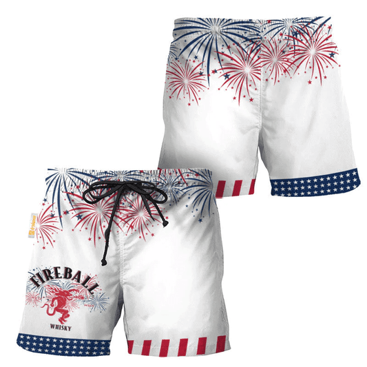 Fireball American Independence Day Swim Trunks