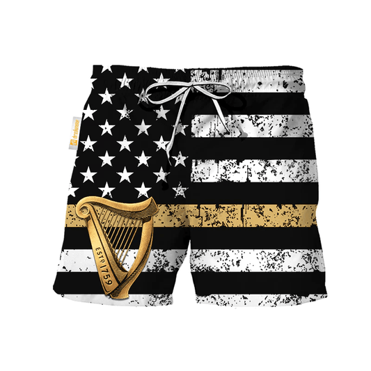 Guinness USA Flag Swim Trunks