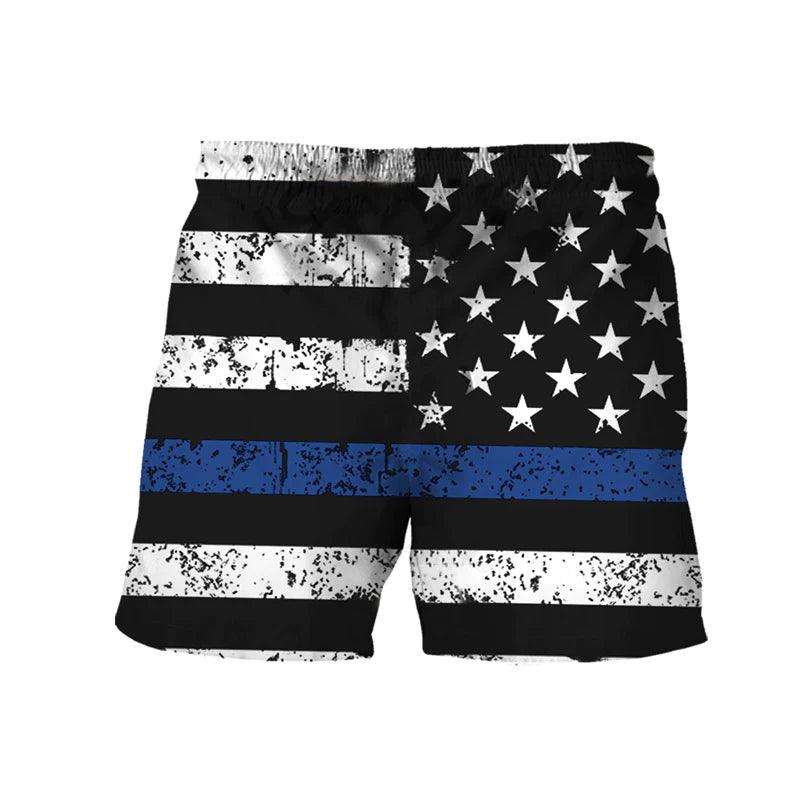 Lite USA Flag Swim Trunks - Flexiquor.com