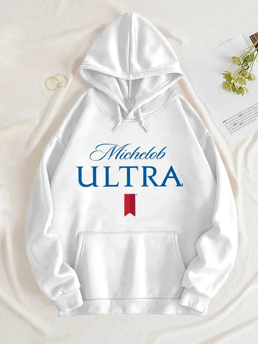 Michelob Ultra Basic White Hoodie