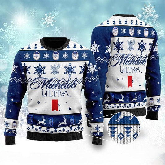 Michelob Ultra Christmas Sweater - Flexiquor.com