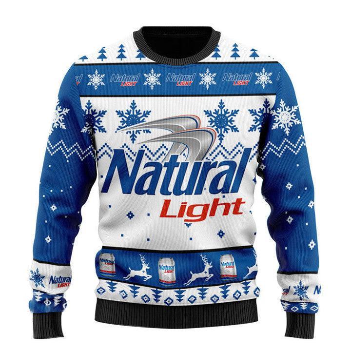Natural Light Christmas Sweater - Flexiquor.com