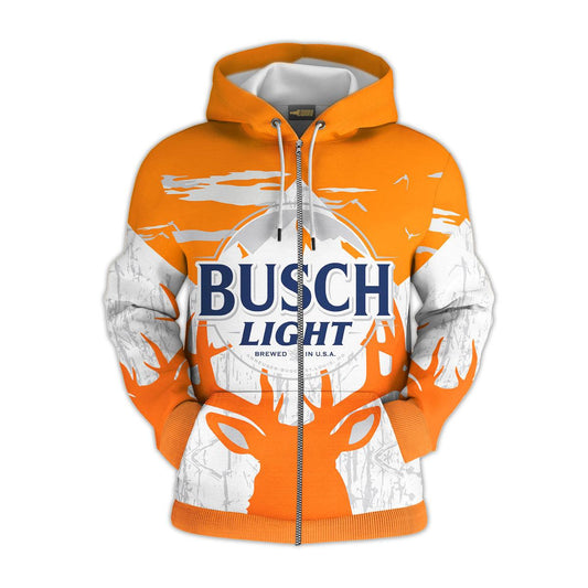 Personalized Busch Light Reindeer Hoodie