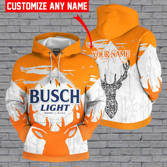 Personalized Busch Light Reindeer Hoodie