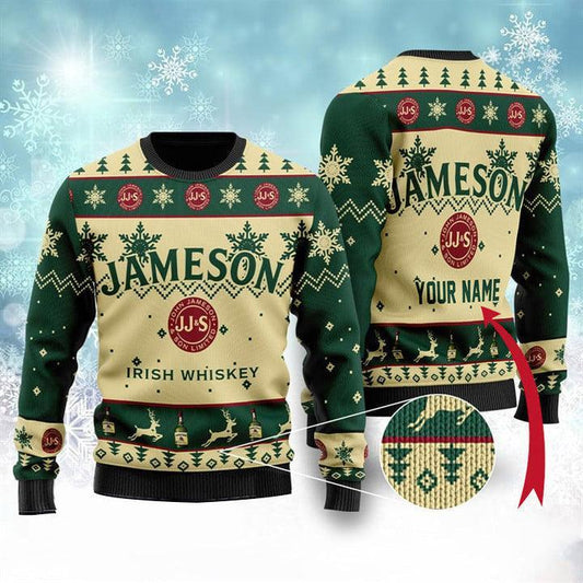Personalized Jameson Christmas Ugly Sweater - Flexiquor.com