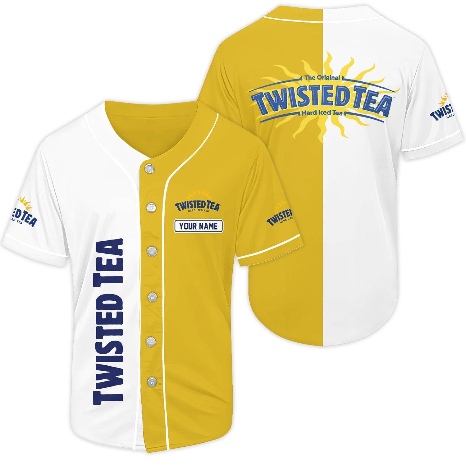 Personalized Vintage Multicolor Twisted Tea Baseball Jersey