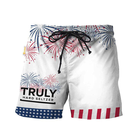 Truly Hard Seltzer American Independence Day Swim Trunks 1